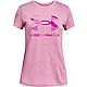 Under Armour Girls' Graphic Twist Big Logo T-shirt                                                                               - view number 1 image