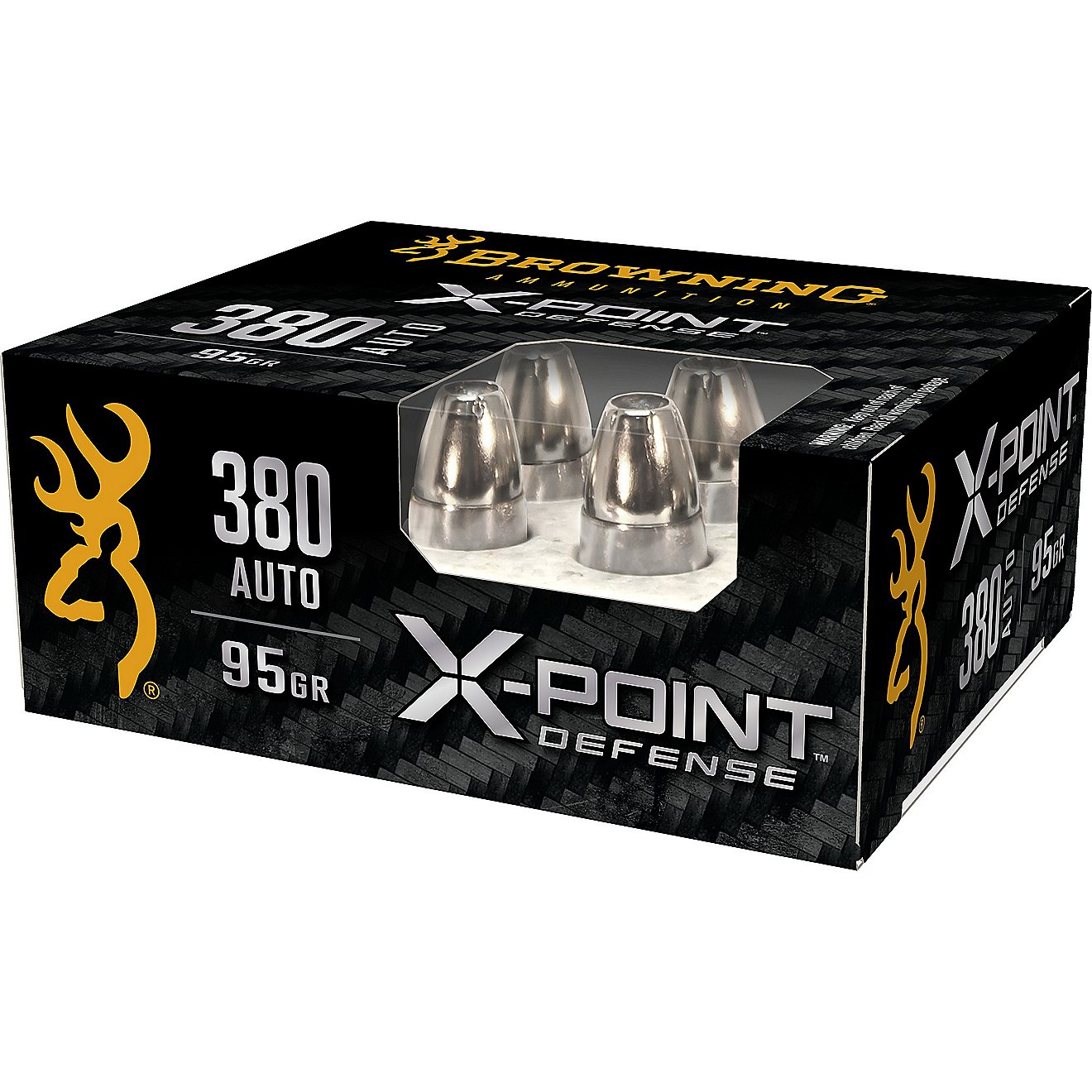 Browning X-Point Defense .380 ACP 95-Grain Ammunition - 20 Rounds                                                                - view number 3