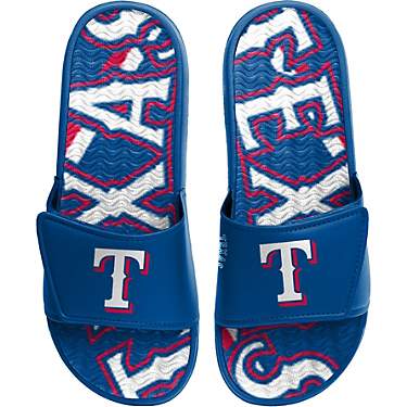 FOCO Men's Texas Rangers Gel Slide Shoes                                                                                        