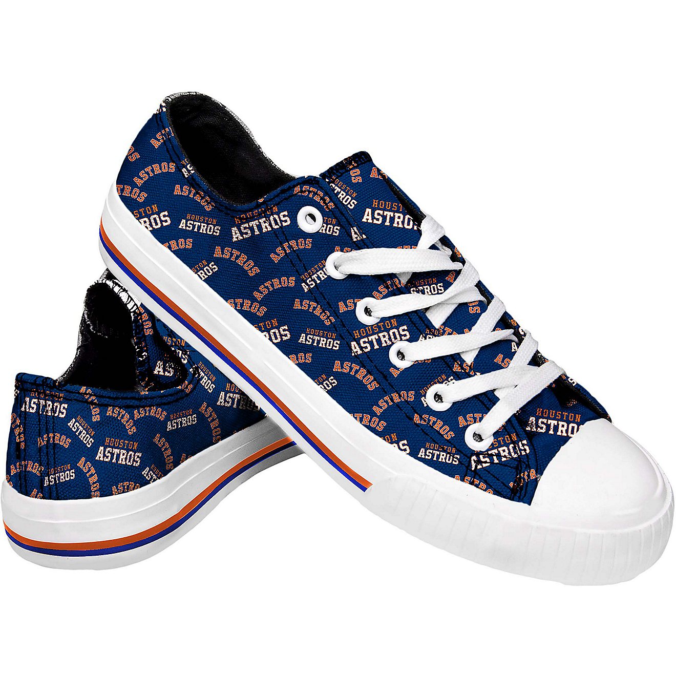 FOCO Women's Houston Astros Repeat Print Low Top Shoes                                                                           - view number 1