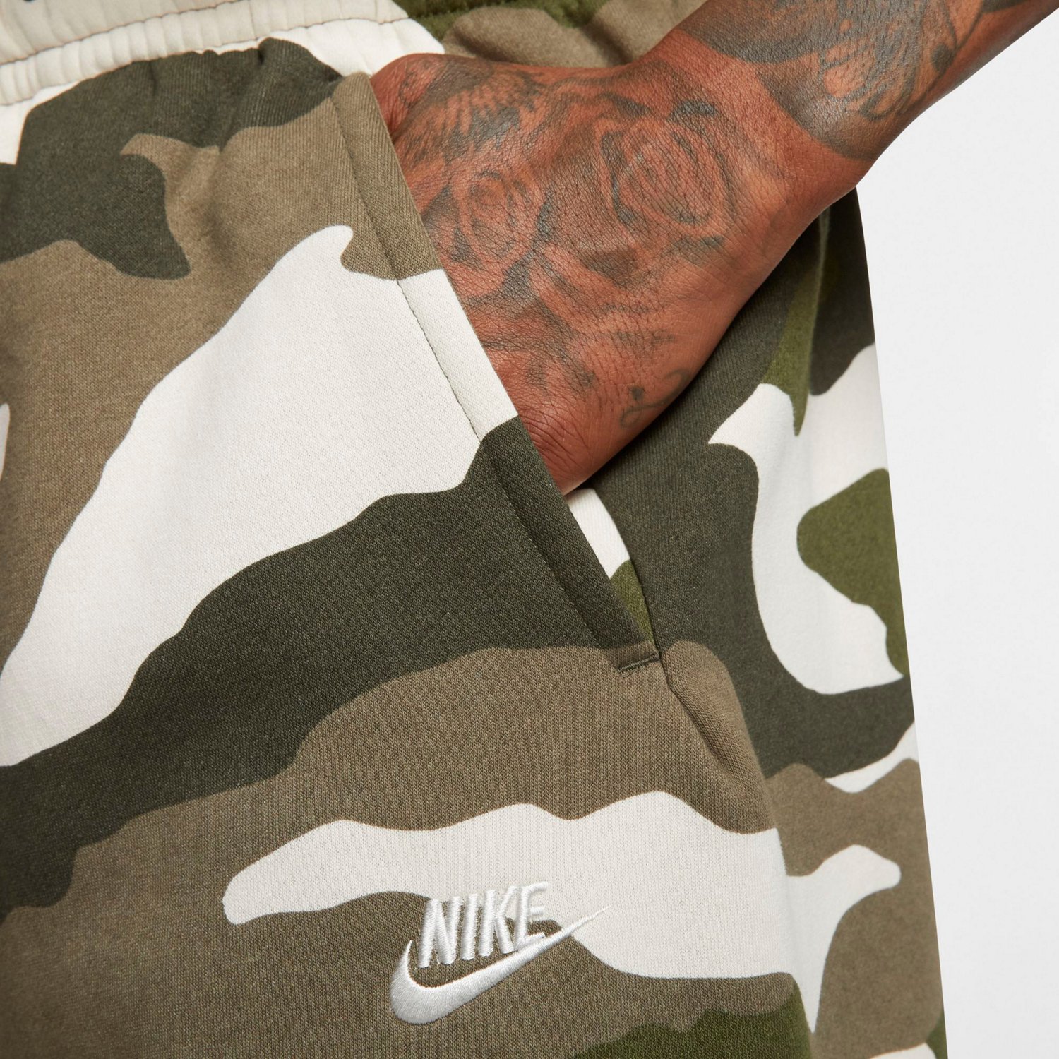 men's nike sportswear club fleece camo joggers