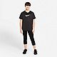 Nike Girls' Dri-FIT Leg Extended Size Graphic V-neck Training T-shirt                                                            - view number 4 image