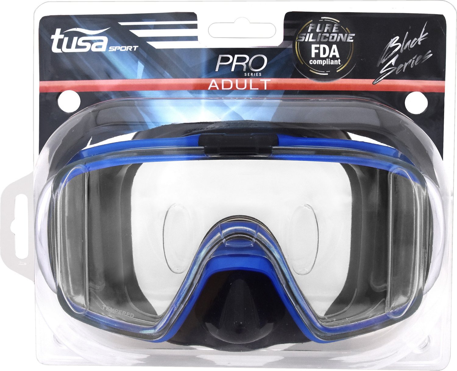 Tusa Adults' Visio TriEx Snorkeling Mask Academy