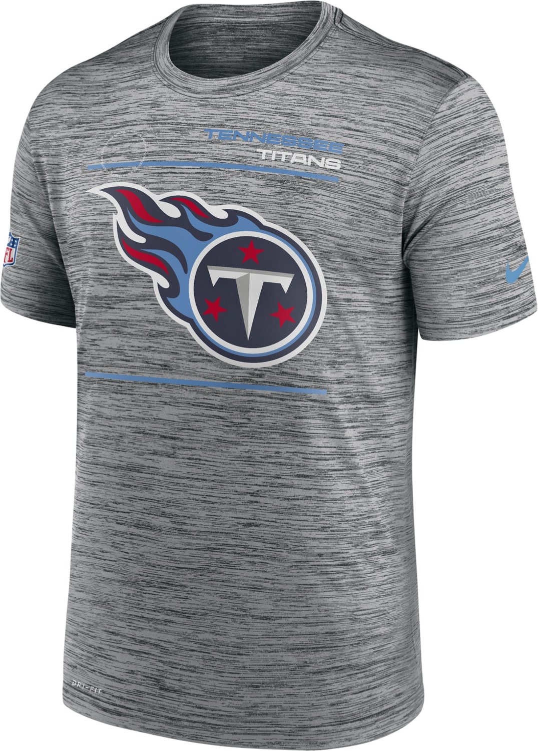 Nike Men's Tennessee Titans Velocity Sideline Graphic T-shirt | Academy