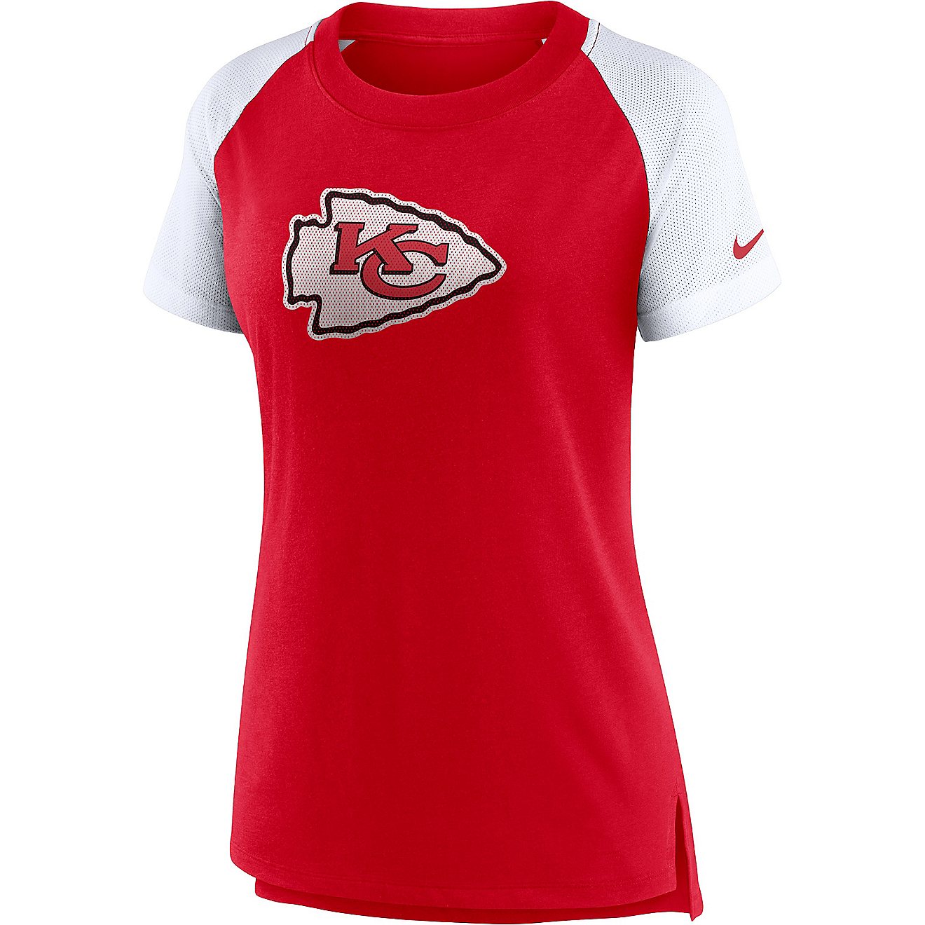 Nike Women's Kansas City Chiefs Fashion Raglan Graphic T-shirt                                                                   - view number 1