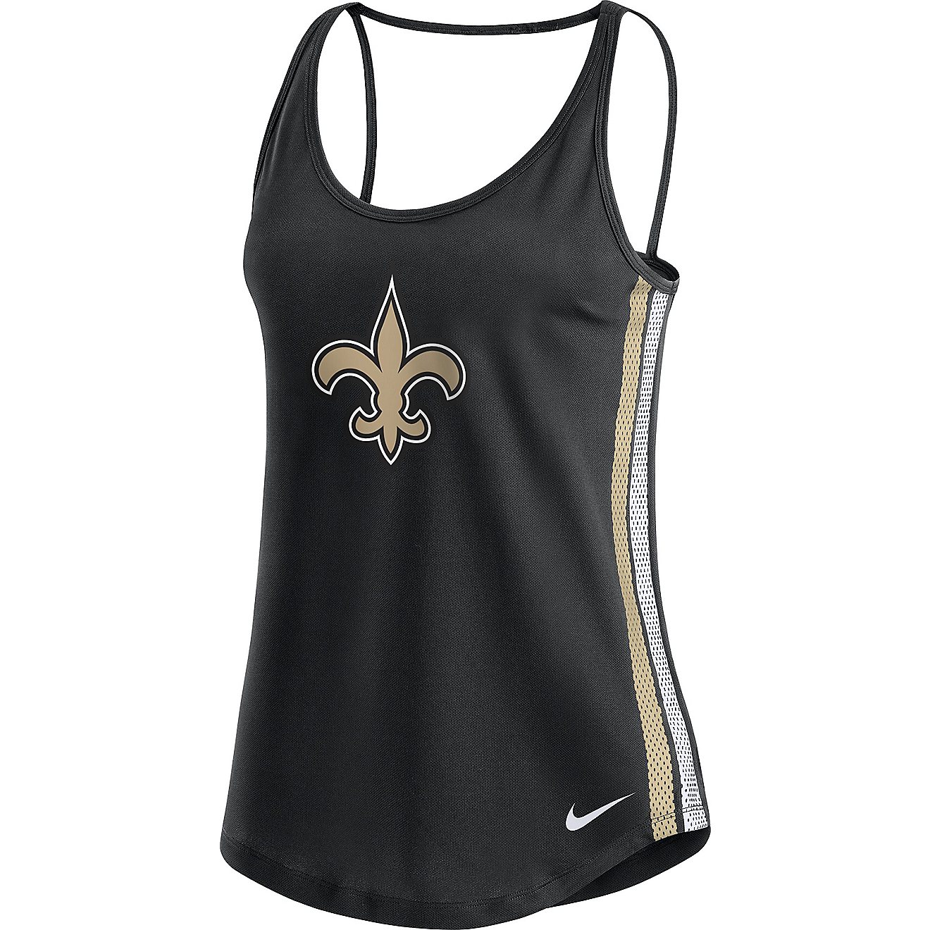 Nike Women's New Orleans Saints Mesh Fashion Tank Top                                                                            - view number 1