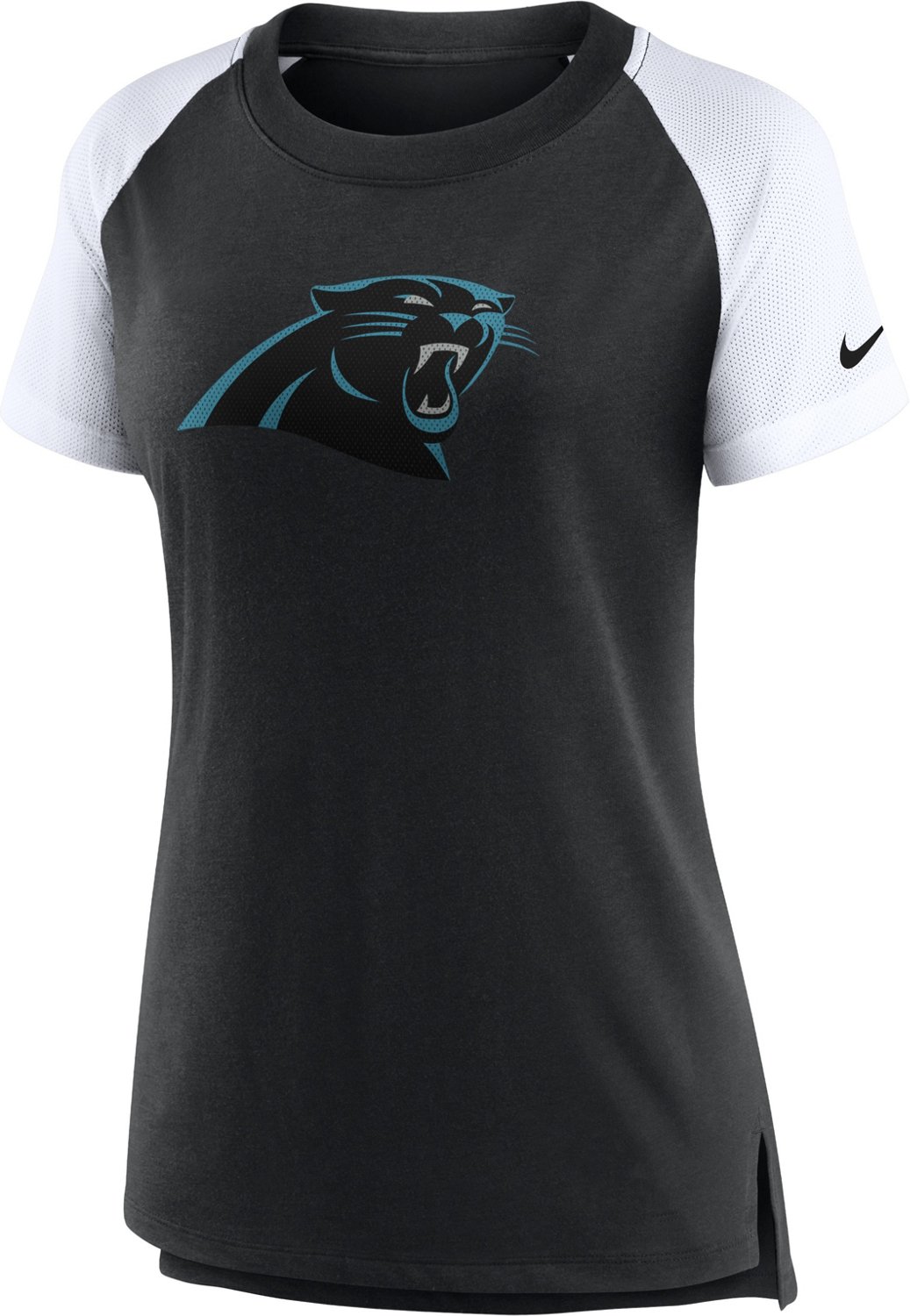 NIke Women's Carolina Panthers Fashion Raglan Graphic T-shirt | Academy