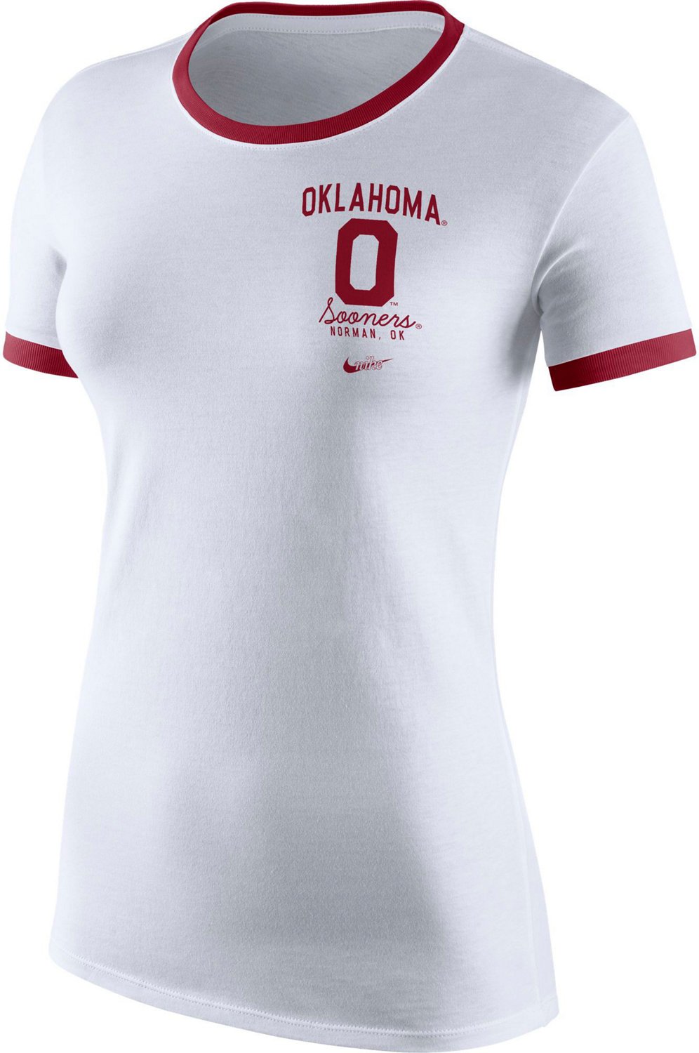 Nike Women's University of Oklahoma Vault Ringer Short Sleeve Tshirt Academy