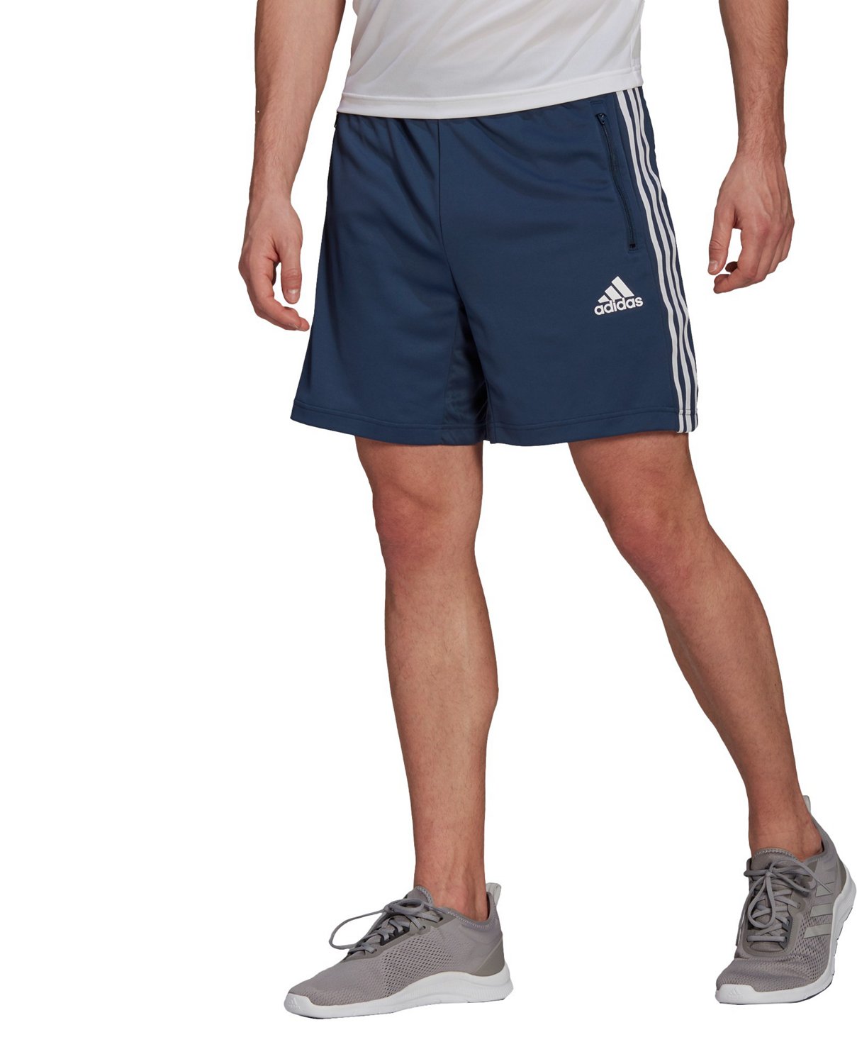 adidas Men's Designed 2 Move 3Stripes Primeblue Shorts BrickSeek