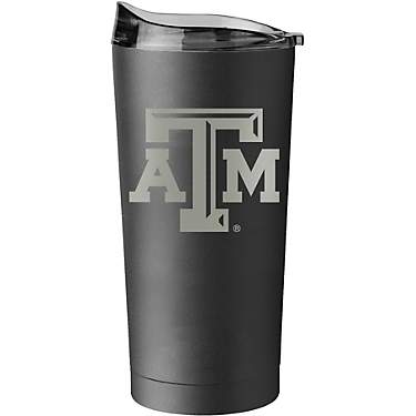 Logo Texas A&M University 20 oz Gunmetal Black Powder Coat Tumbler                                                              