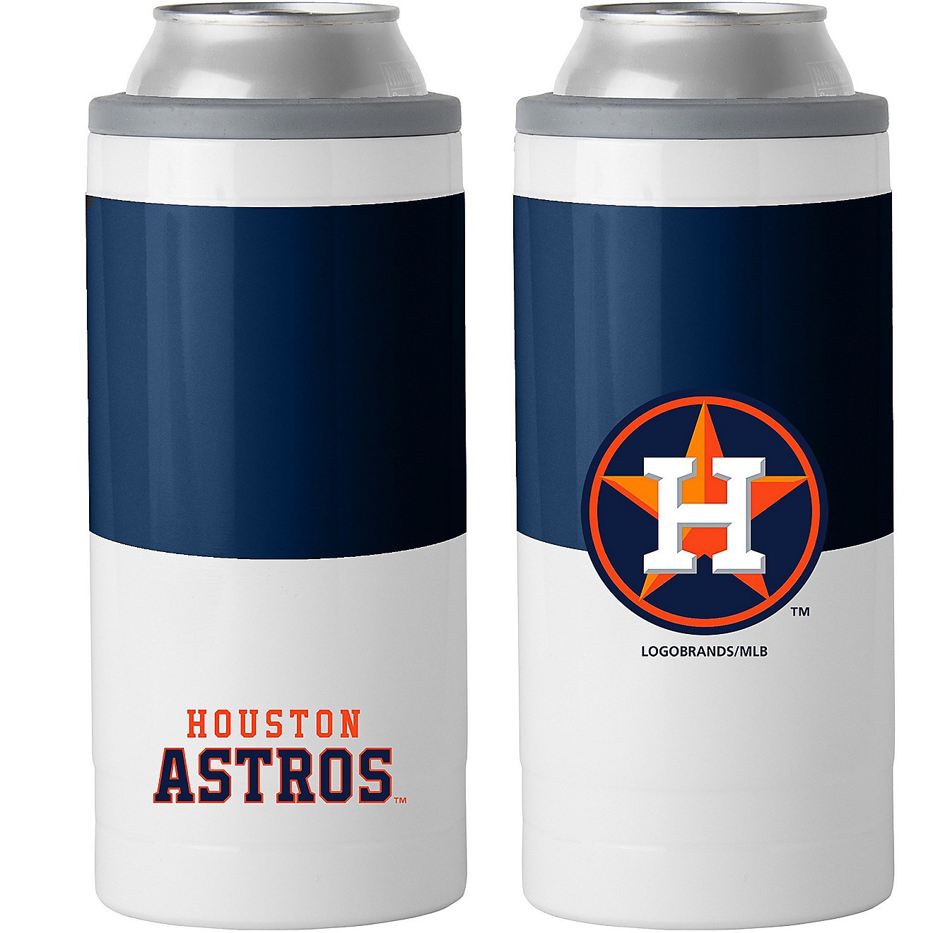 Logo Houston Astros Colorblock 12 oz Slim Can SS Coolie                                                                          - view number 1