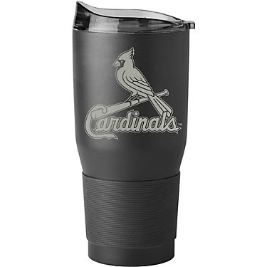 Logo St. Louis Cardinals 30 oz Black Powder Coat Tumbler