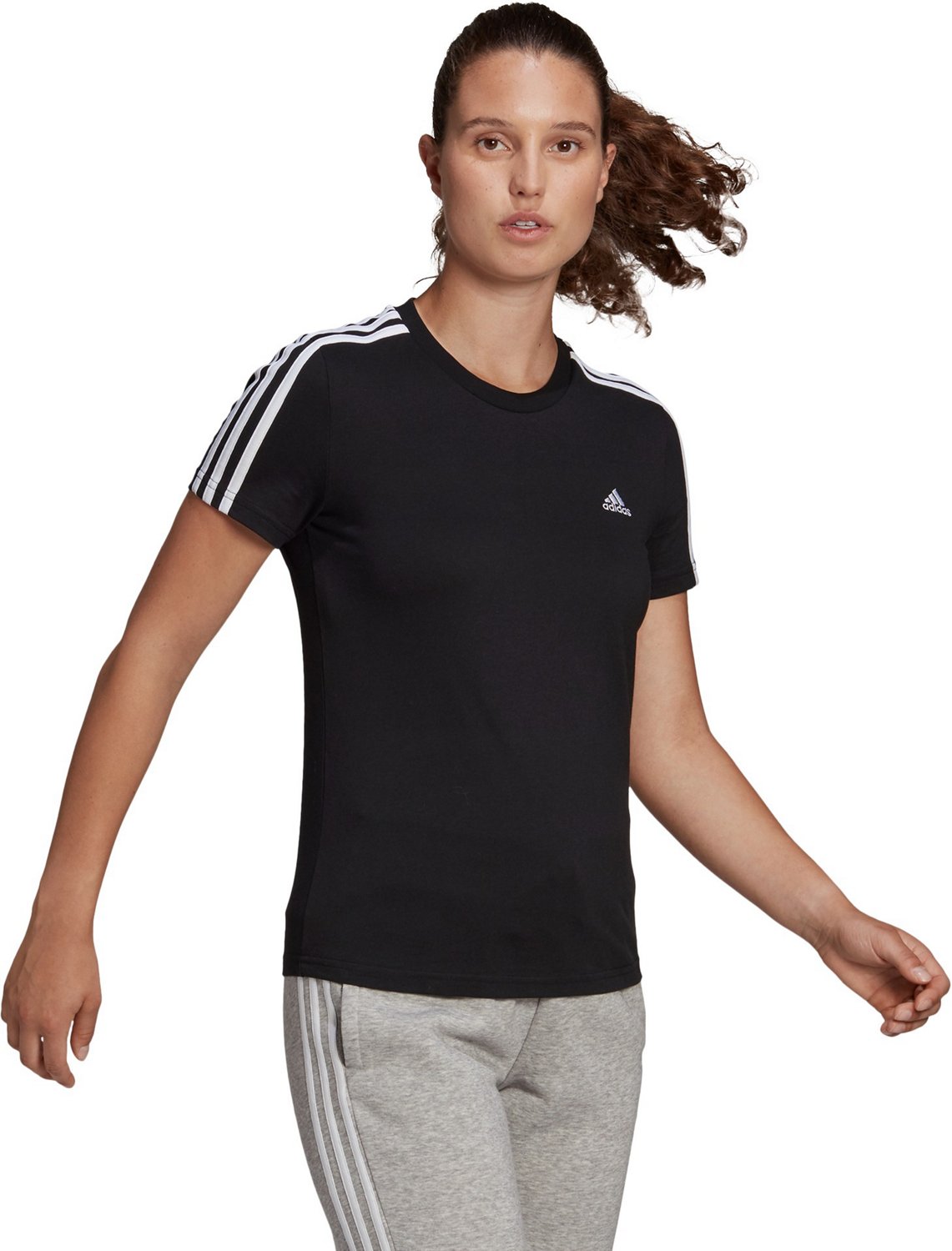 adidas Women's Future Icons 3 Stripes Short Sleeve T-shirt | Academy