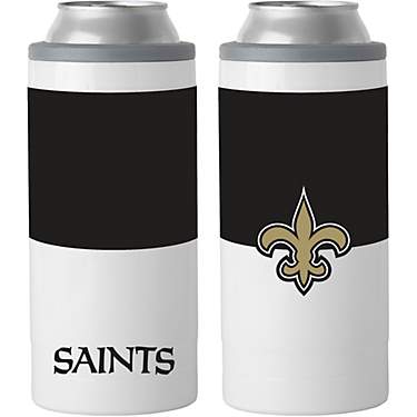 Logo New Orleans Saints Colorblock 12 oz Slim Can Coolie                                                                        