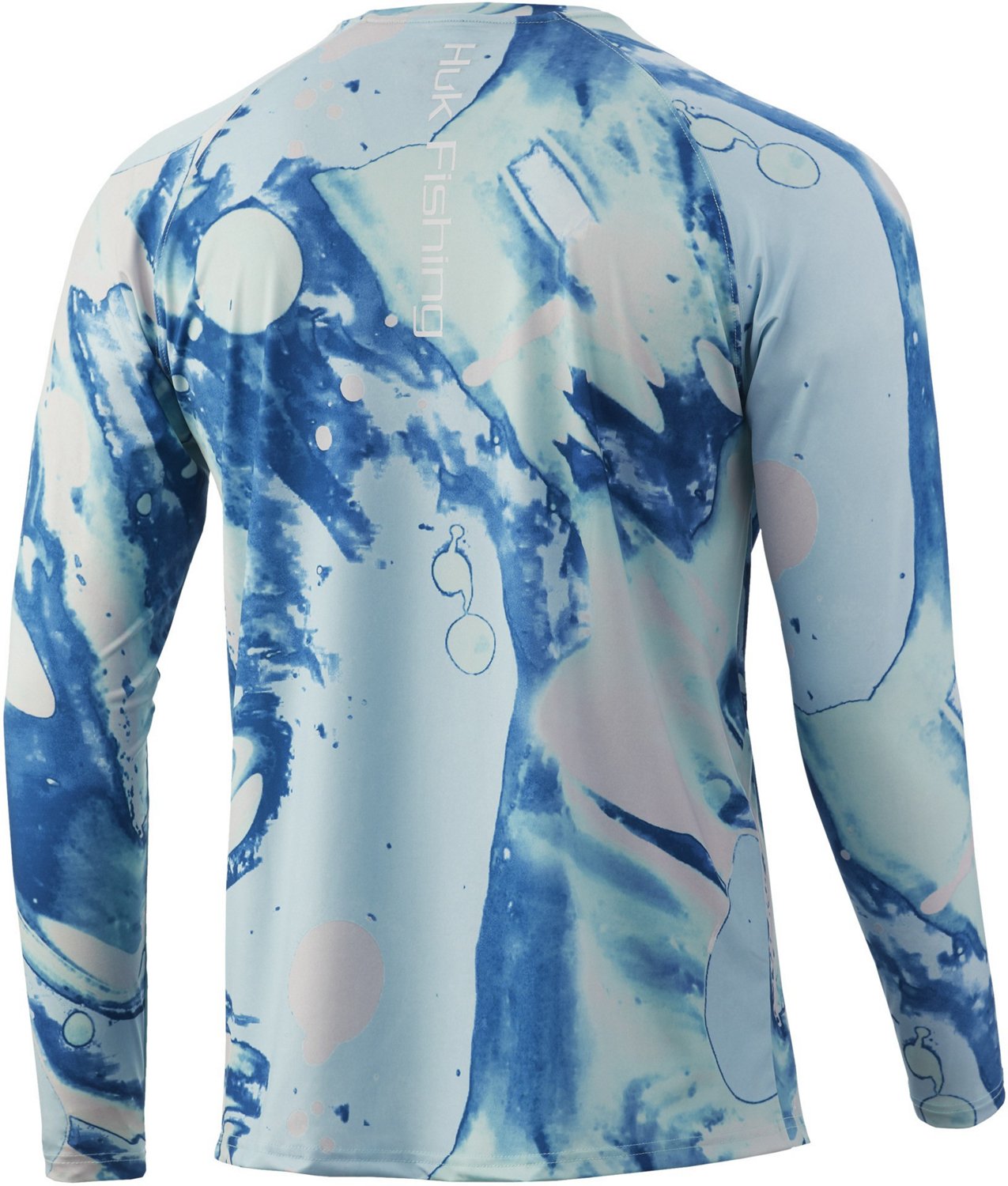 Huk Mens Tie Dye Lava Long Sleeve Shirt Academy 2073