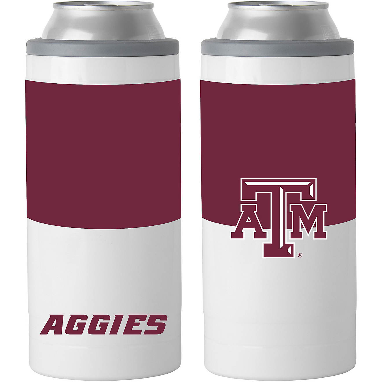 Logo Texas A&M University Colorblock 12 oz Slim Can Coolie                                                                       - view number 1