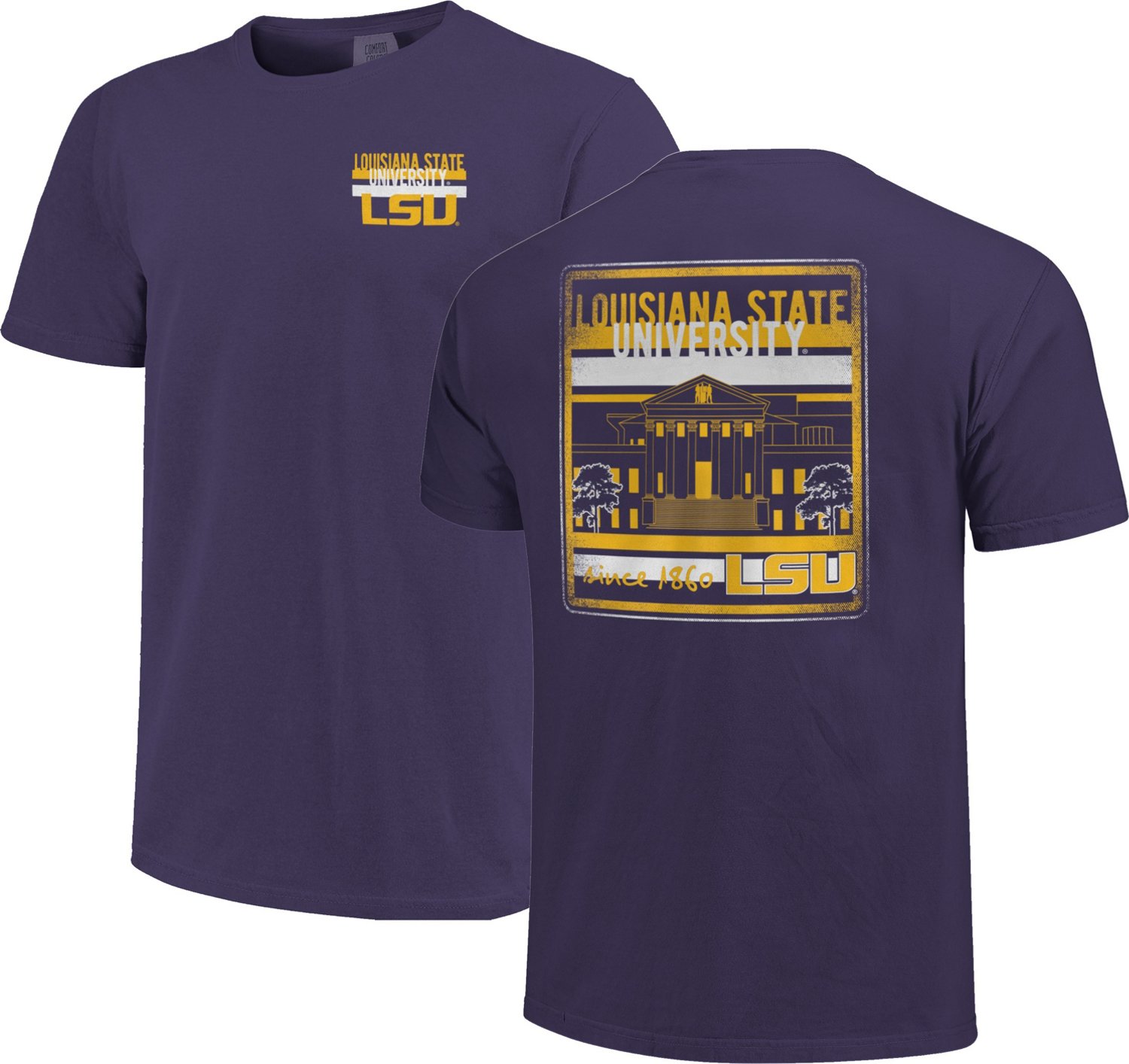 Image One Men's Louisiana State University Comfort Color Building Short ...