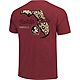 Image One Women's Florida State University Comfort Color Retro Script State Pattern Short Sleeve T-shirt                         - view number 2 image