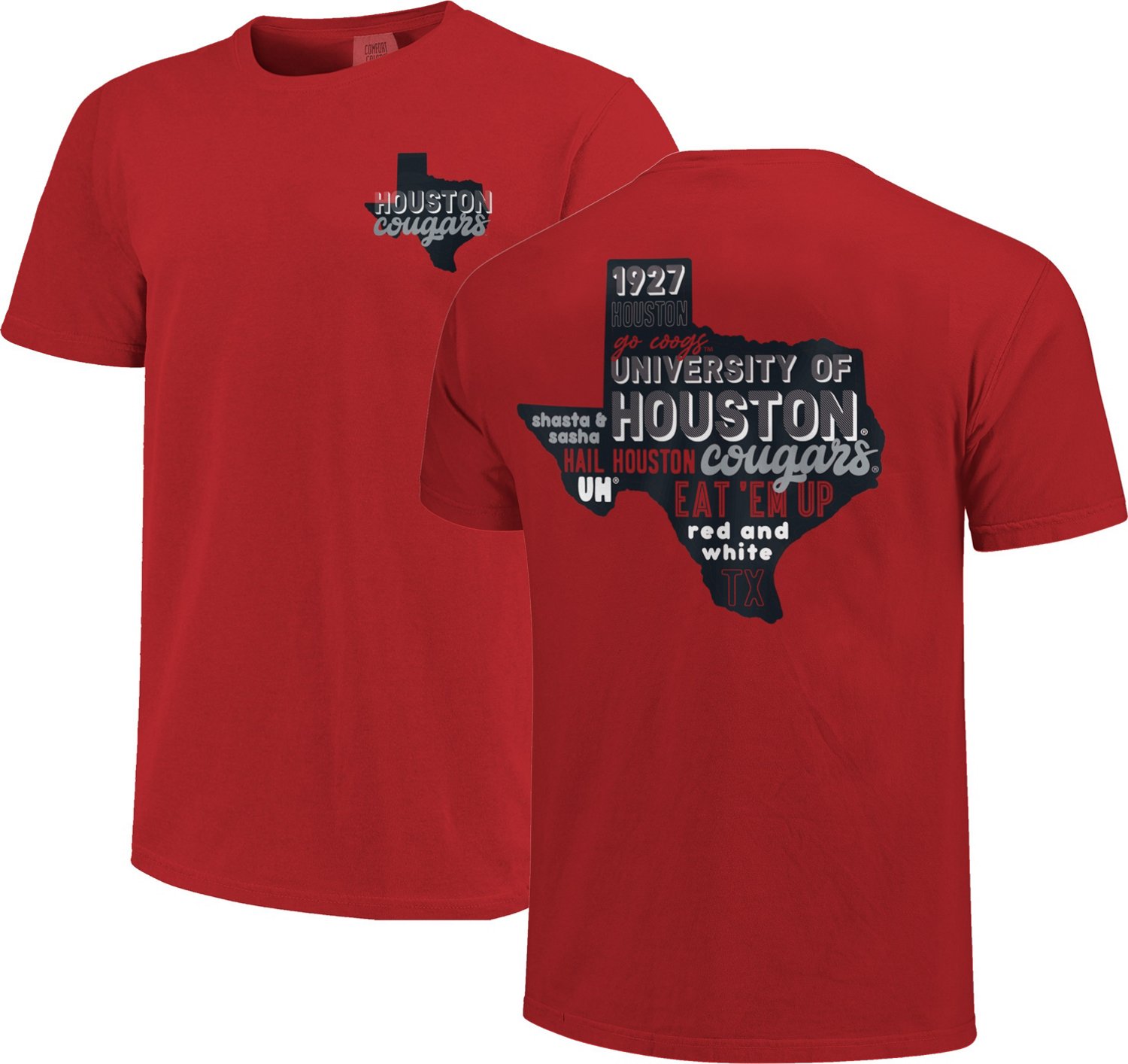 Image One Women's University of Houston Comfort Color All Type State ...