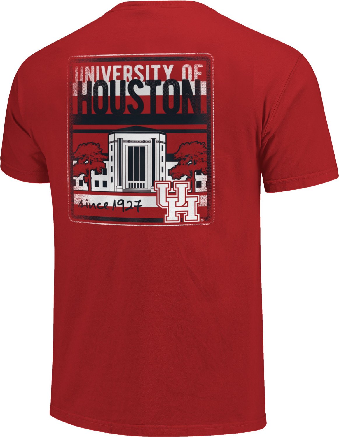 Image One Men's University of Houston Comfort Color Building Type ...