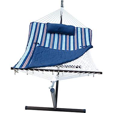 Algoma Cotton Rope Hammock Stand, Pad and Pillow Combination                                                                    