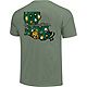 Image One Women's Southeastern Louisiana University Comfort Color Retro Script State Pattern Short Sleeve T-shirt                - view number 2 image