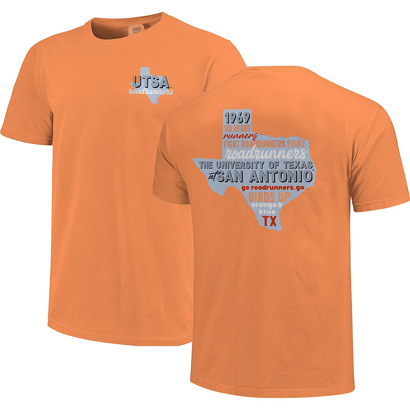 Image One Women's University of Texas at San Antonio Comfort Color All Type State Short Sleeve T-shirt                           - view number 1