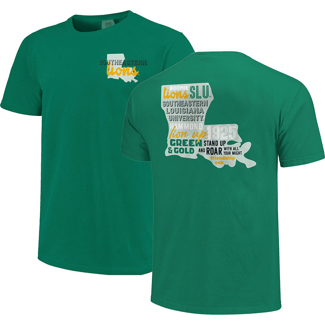 Image One Women's Southeastern Louisiana University Comfort Color All Type State Short Sleeve T-shirt                            - view number 1
