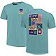 Image One Women's Louisiana State University Comfort Color Spring Blocks Short Sleeve T-shirt                                    - view number 1 image
