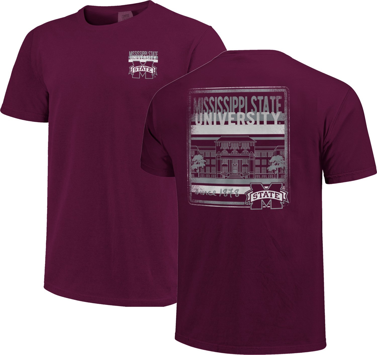 Image One Men's Mississippi State University Comfort Color Building ...