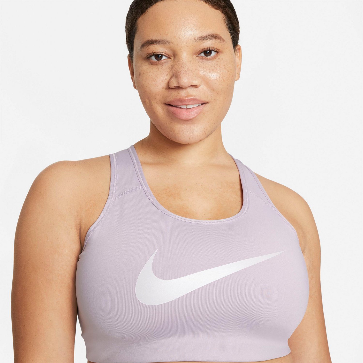 Nike Women’s Plus Size Swoosh Icon Sports Bra Academy