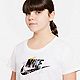 Nike Girls' Sportswear RTL Scoop Futura Extended Size Short Sleeve T-shirt                                                       - view number 4 image
