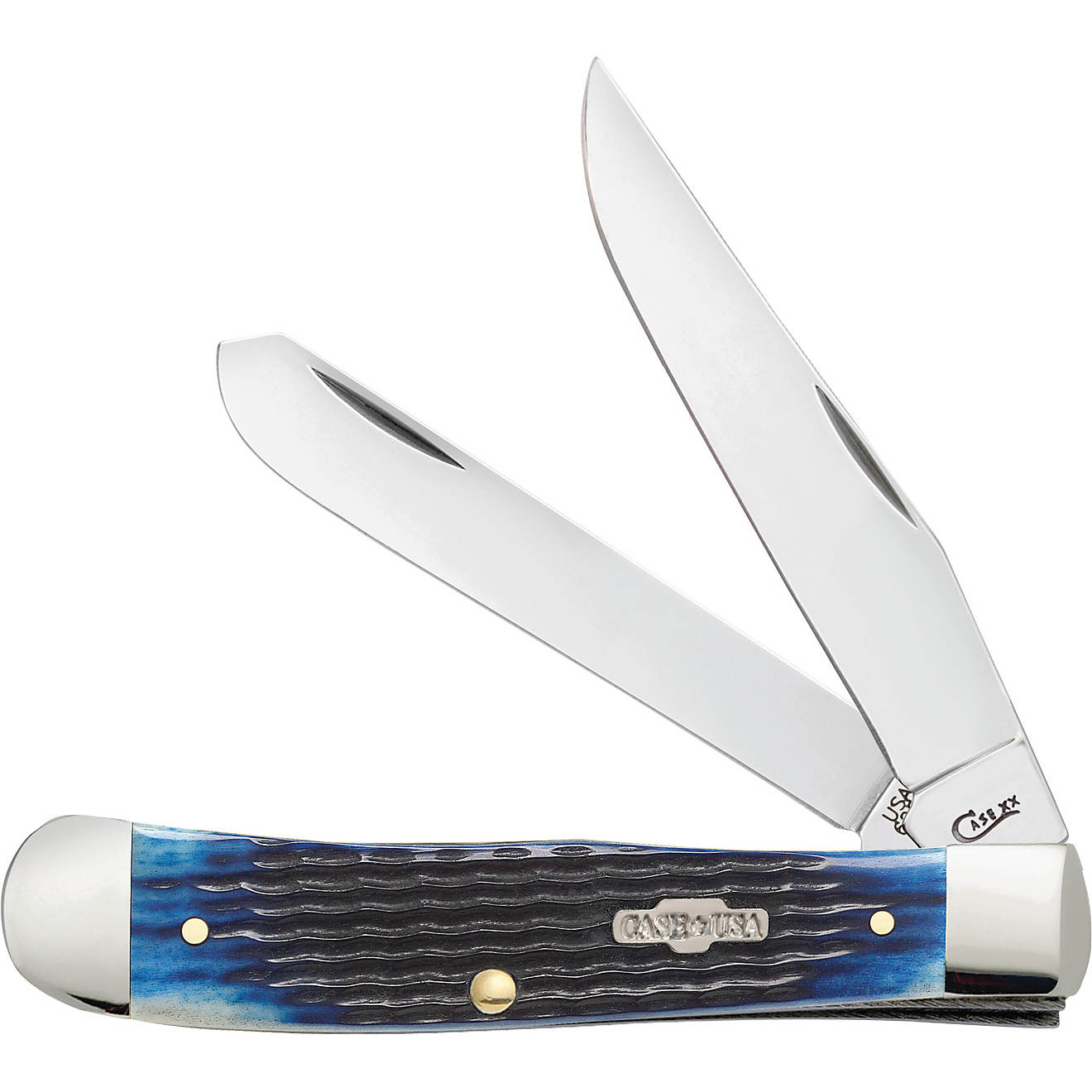 WR Case & Sons Cutlery Co Blue Bone Trapper Knife                                                                                - view number 1