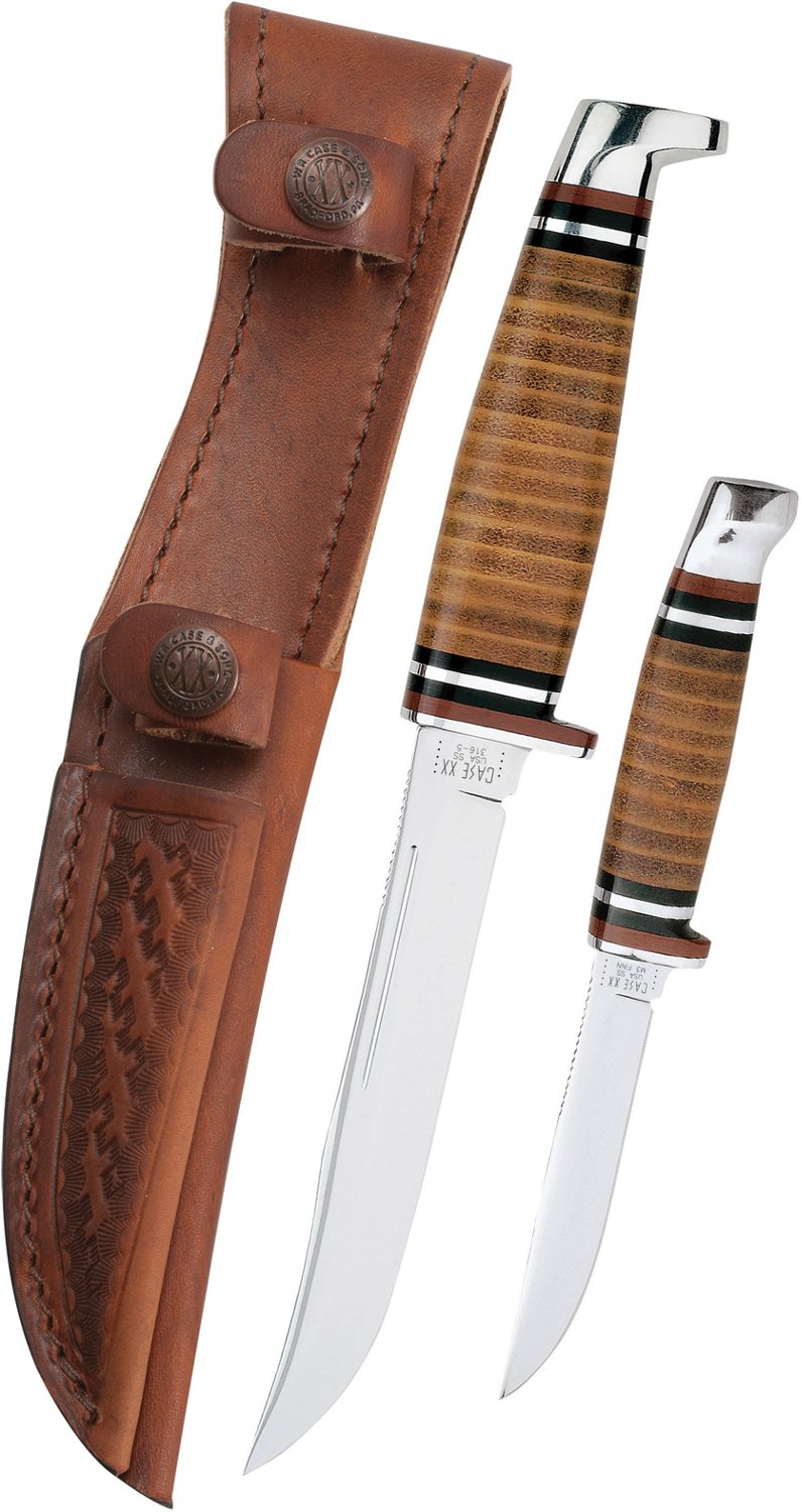 WR Case & Sons Cutlery Co Leather Hunter Knife Set Academy