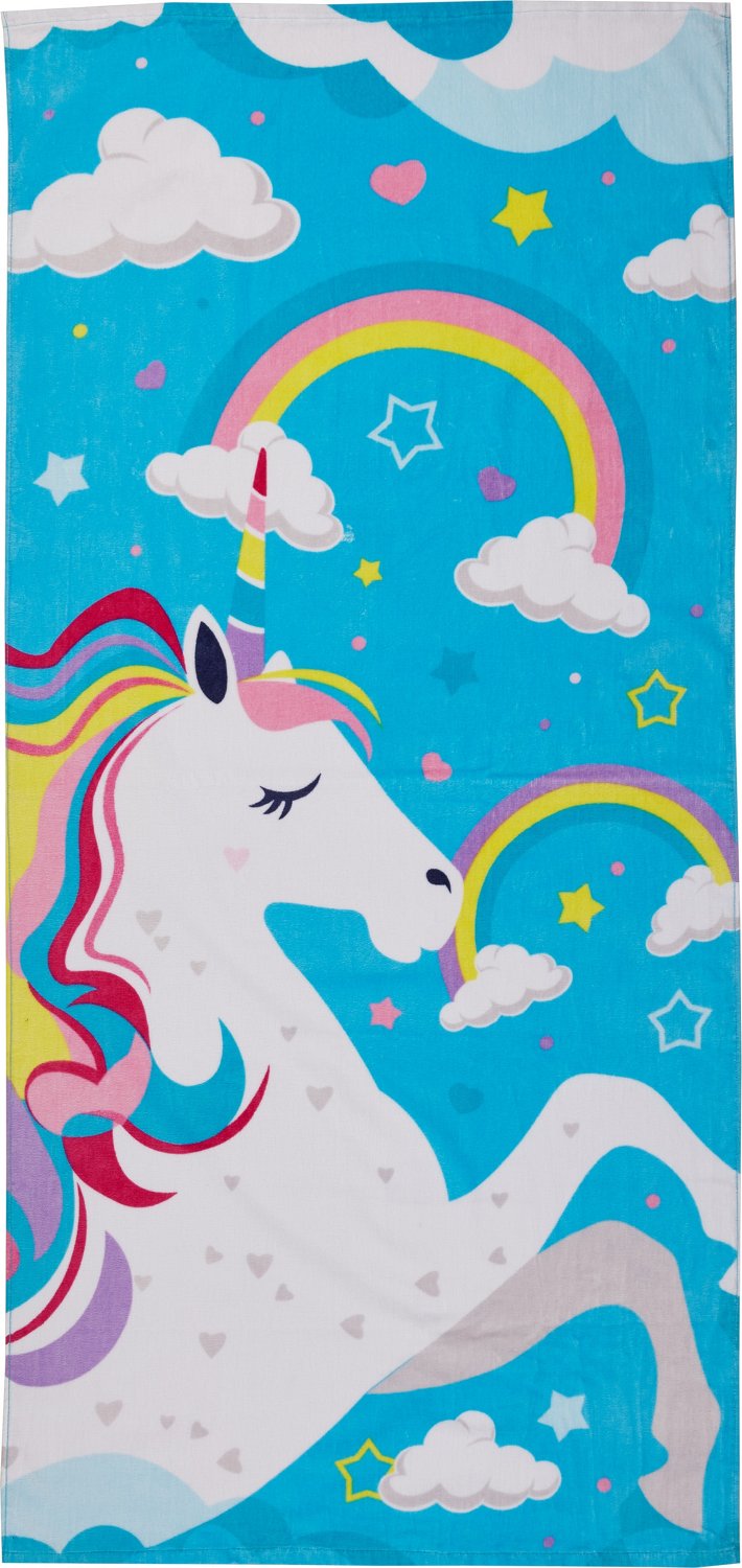 O’Rageous 28 in x 60 in Unicorn Beach Towel                                                                                   