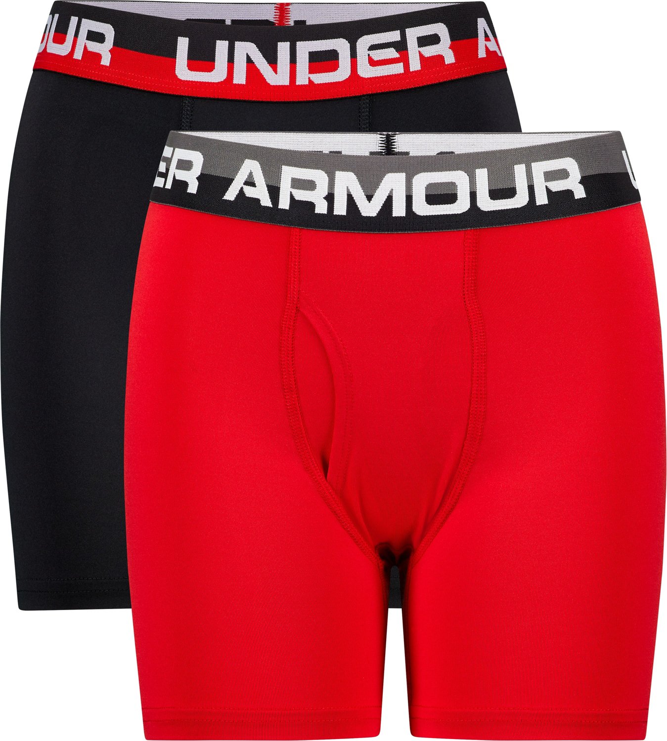 Under Armour Boys' Performance Boxer Briefs 2Pack Academy
