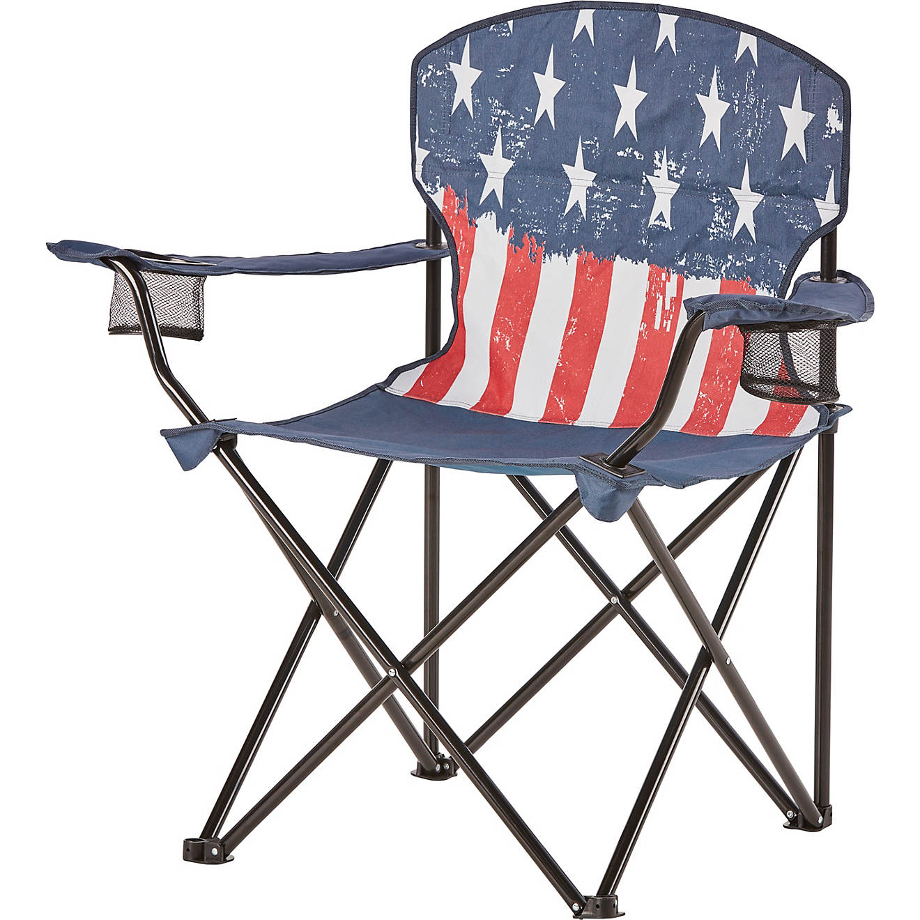 Academy Sports + Outdoors USA Flag Folding Chair                                                                                 - view number 1