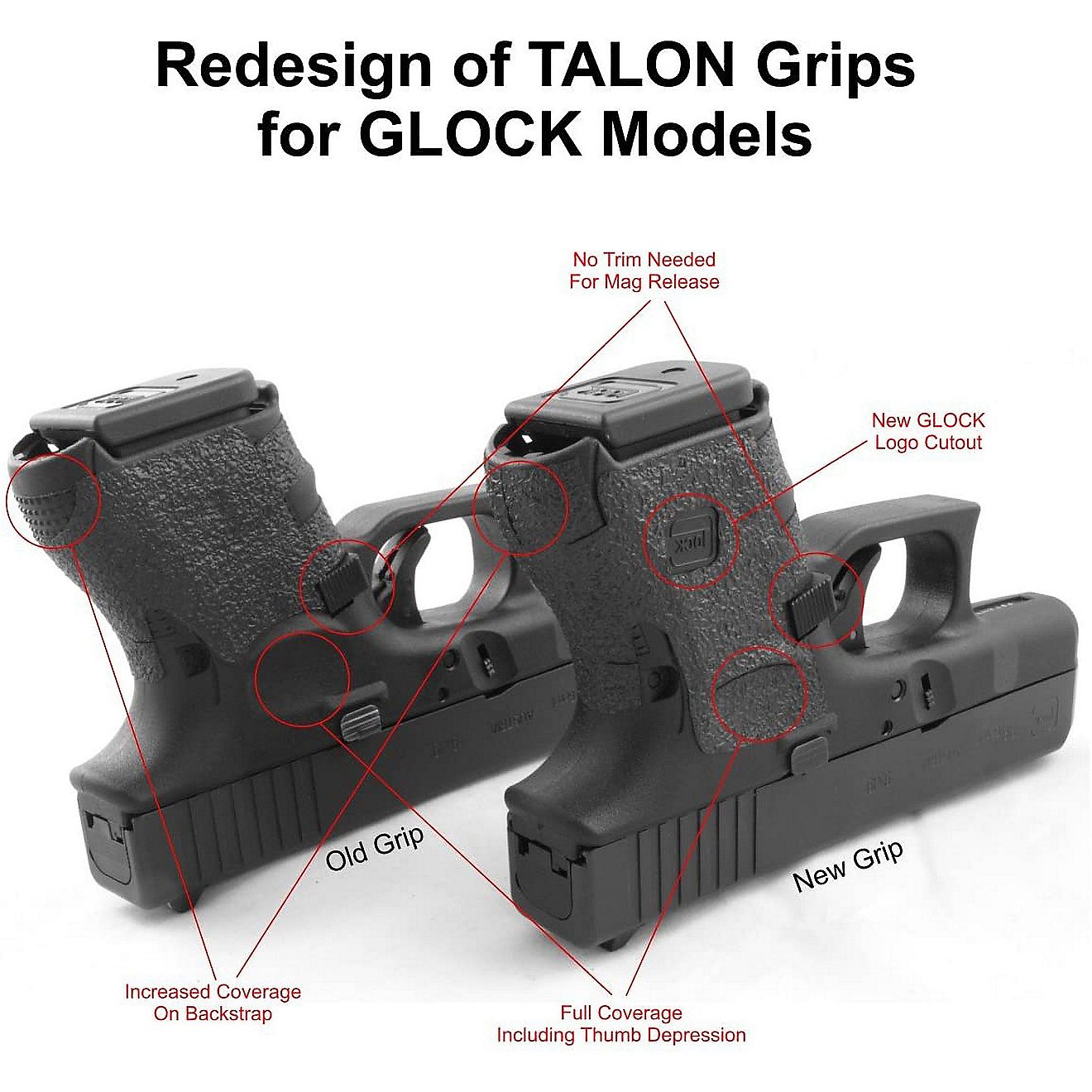 TALON Grips 116R Adhesive GLOCK Grip                                                                                             - view number 1