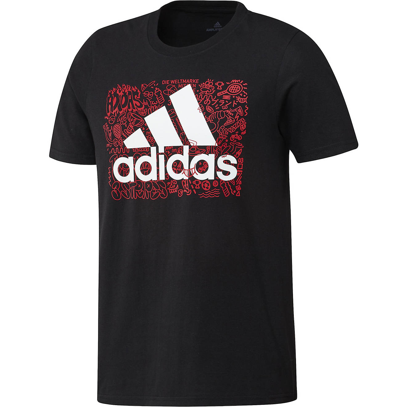 adidas Men's Doodle Badge of Sport Graphic T-shirt                                                                               - view number 1