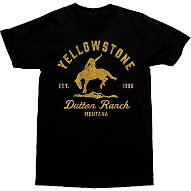 Changes Men's Yellowstone Bucking Bronco Graphic T-shirt                                                                        