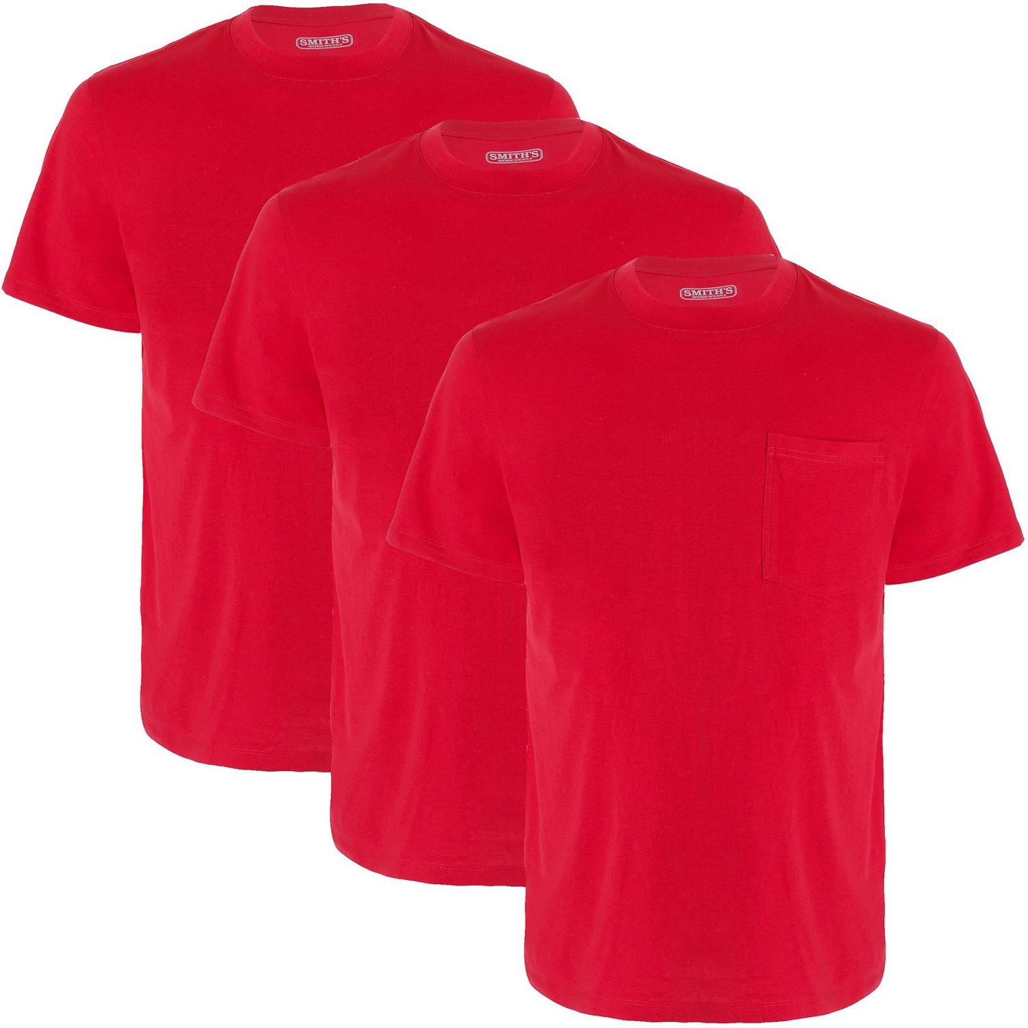Smith's Workwear Men's Quick Dry Pocket Tshirts 3Pack Academy