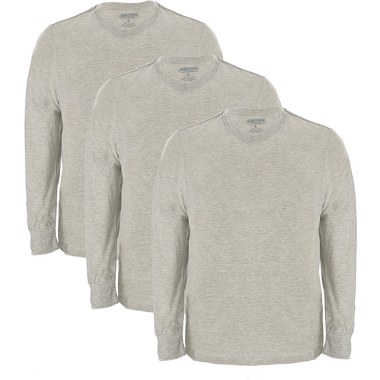 Smith's Workwear Men's Quick Dry Crew Neck T-shirts 3-Pack                                                                       - view number 1