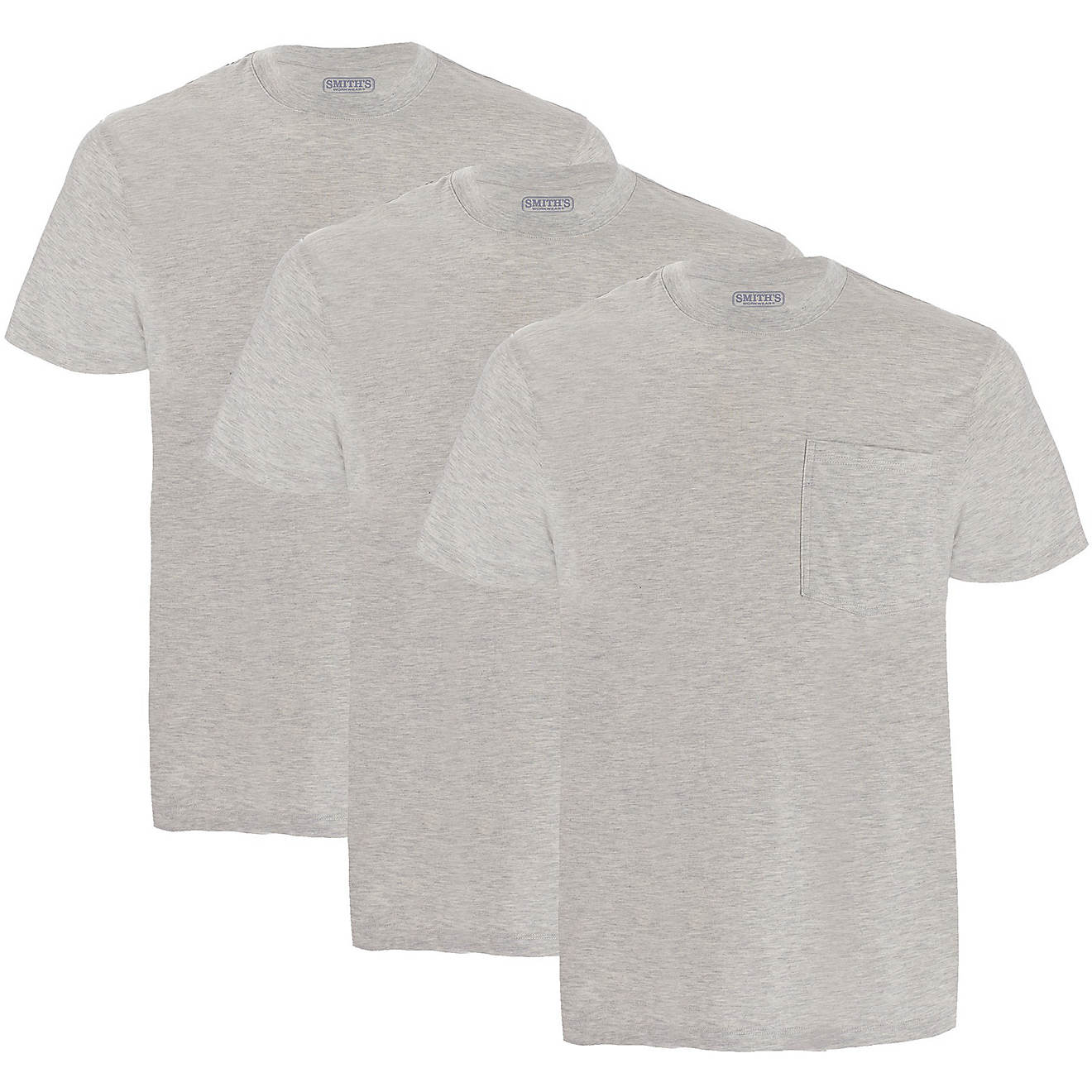Smith's Workwear Men's Quick Dry Pocket T-shirts 3-Pack | Academy