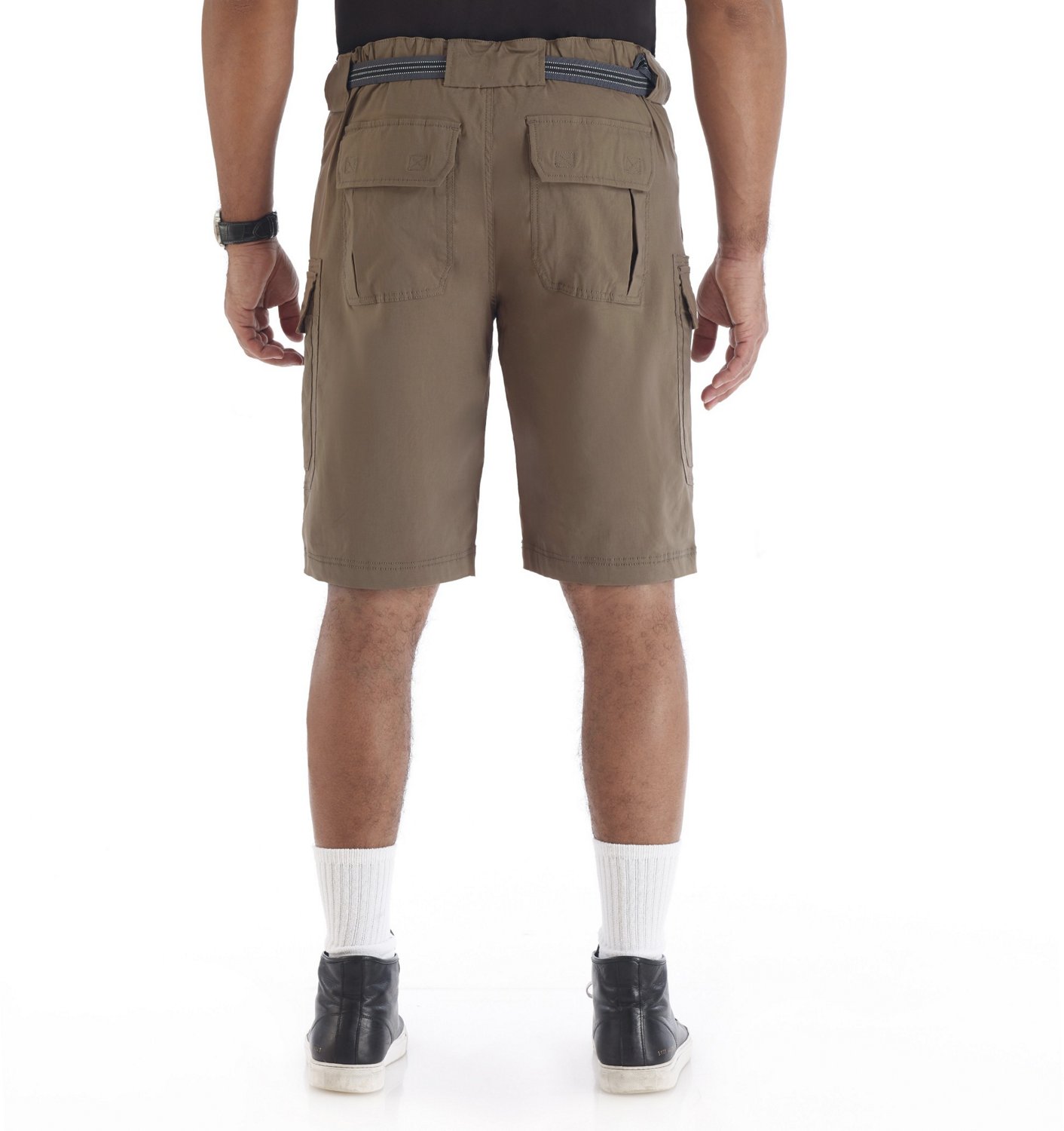 Smith's Workwear Men's Belted Stretch Performance Cargo Shorts Academy