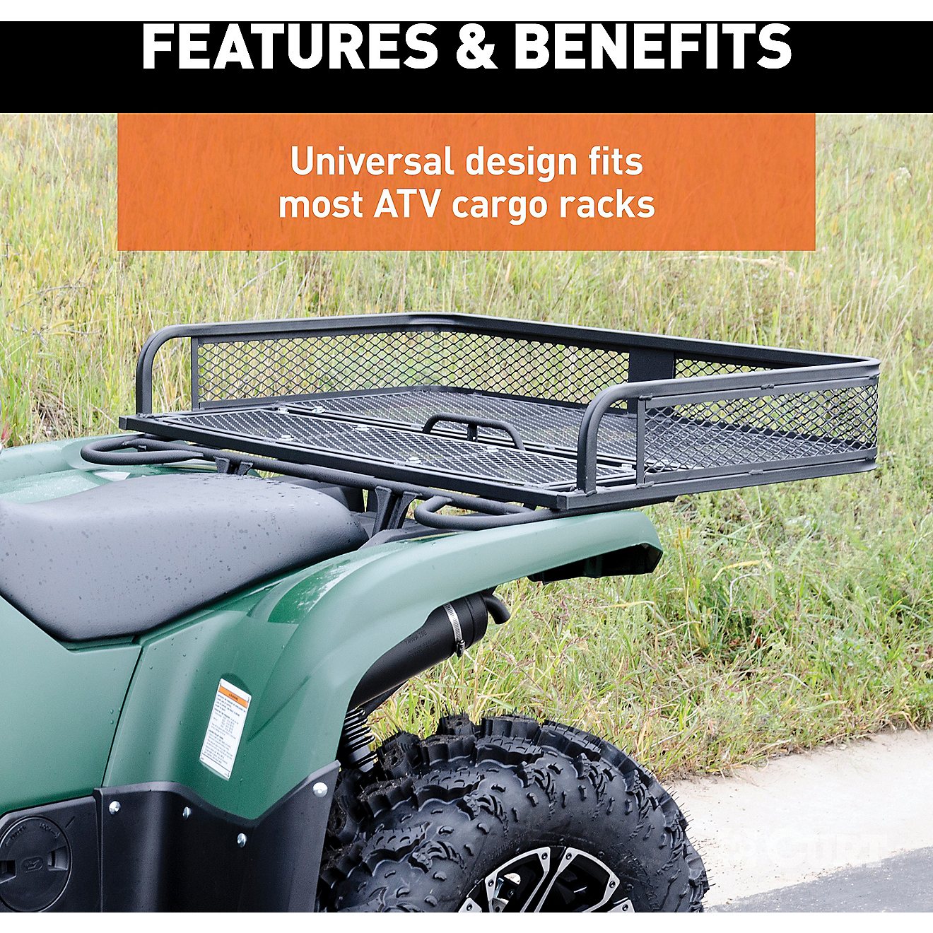 CURT 41 in x 26 in Universal ATV Cargo Carrier                                                                                   - view number 5