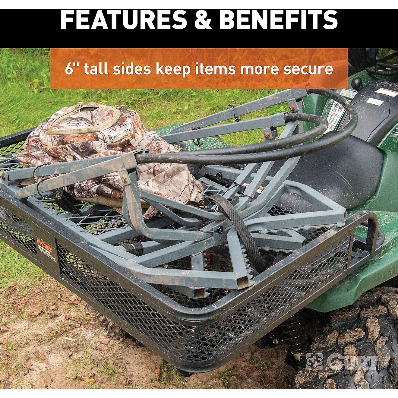 CURT 41 in x 26 in Universal ATV Cargo Carrier                                                                                   - view number 6