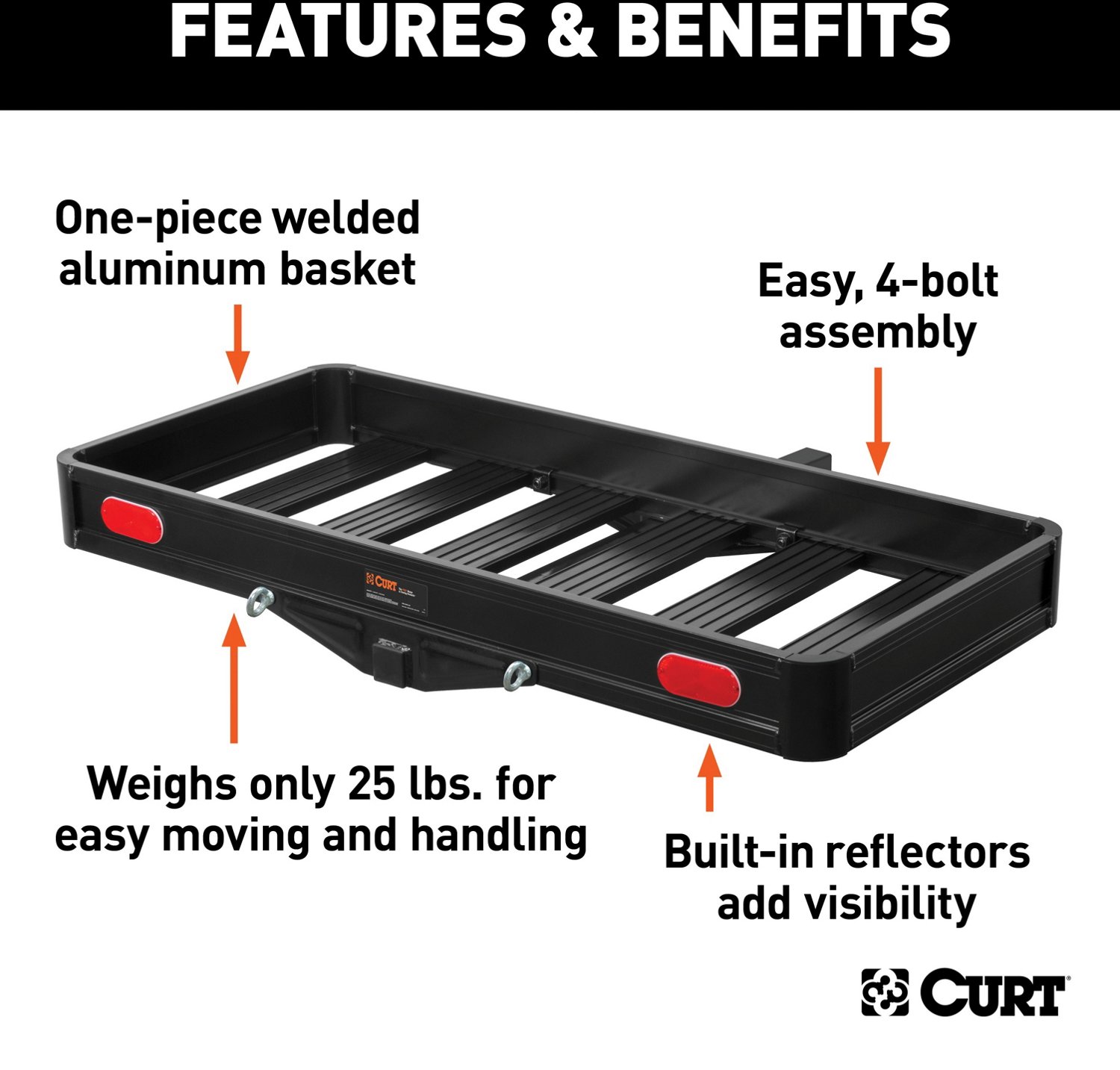 CURT Aluminum Cargo Carrier Academy