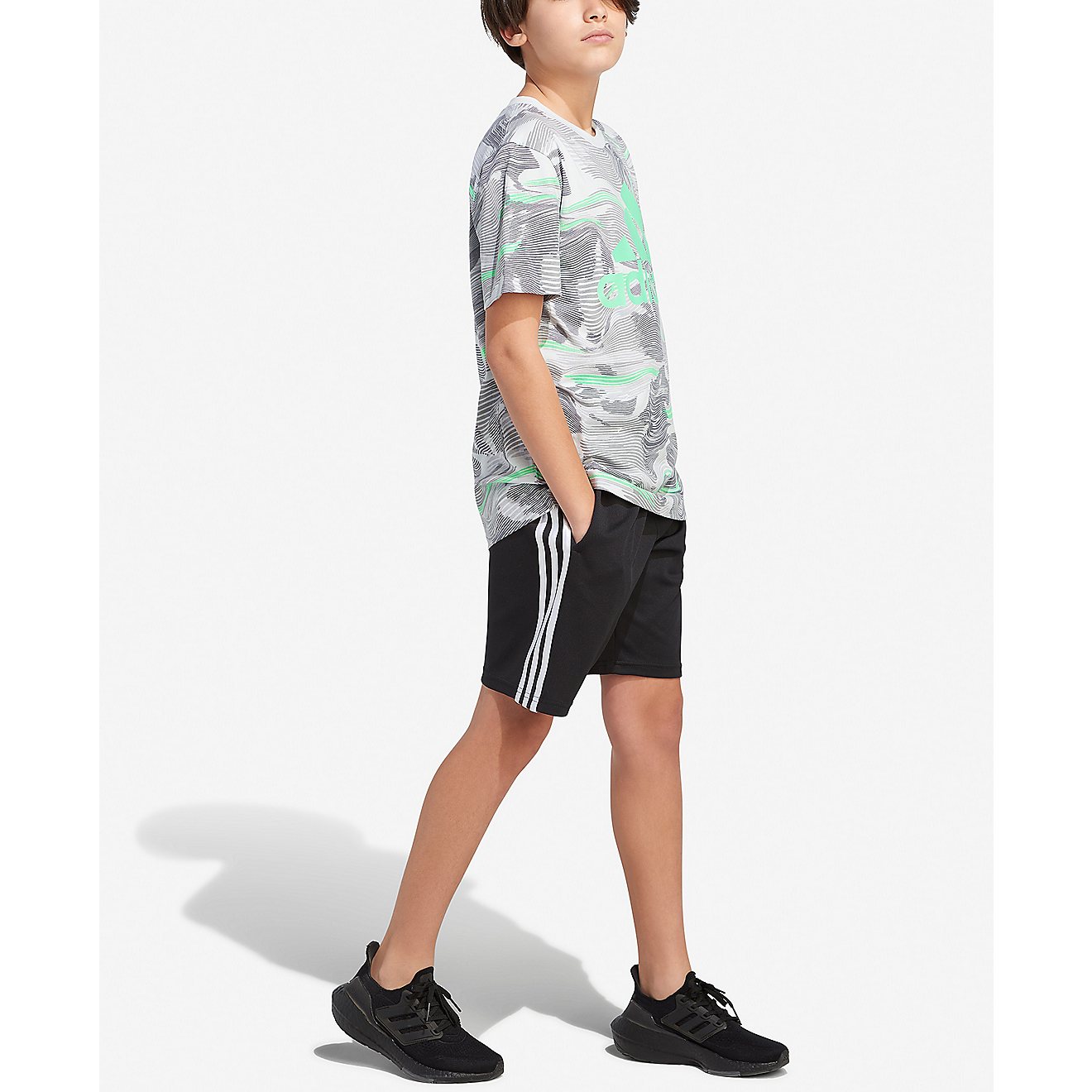 adidas Boys' Allover Print T-Shirt                                                                                               - view number 4