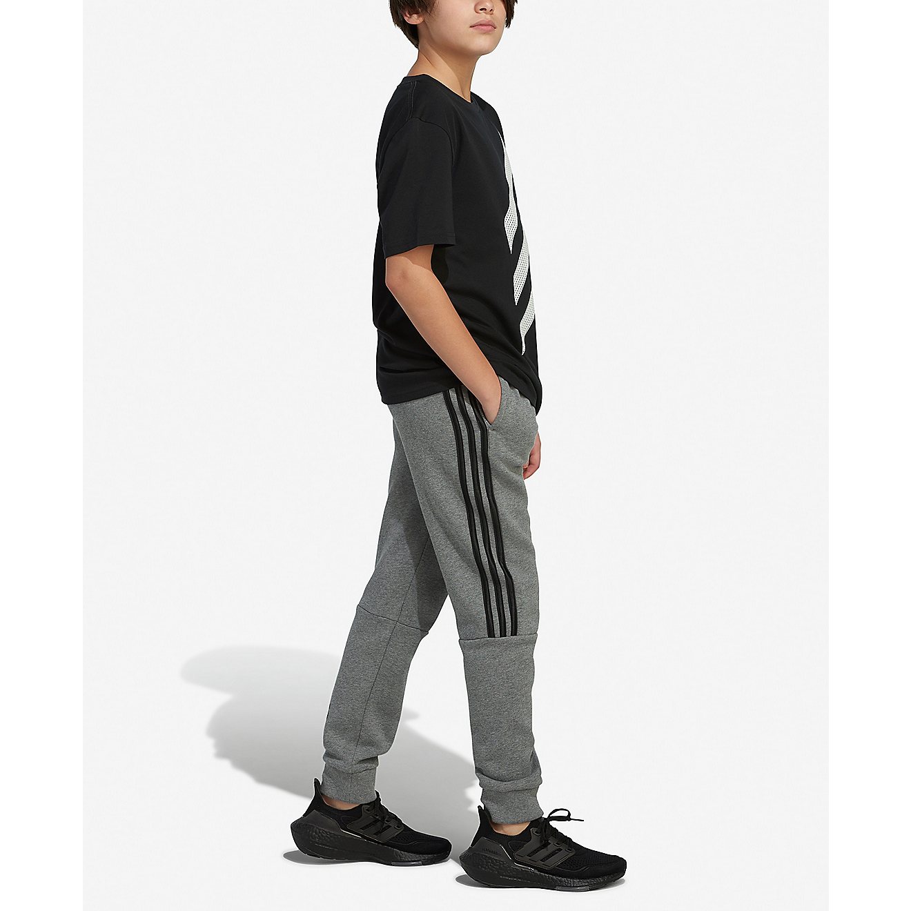 adidas Boys' Core 3-Stripes Joggers                                                                                              - view number 4