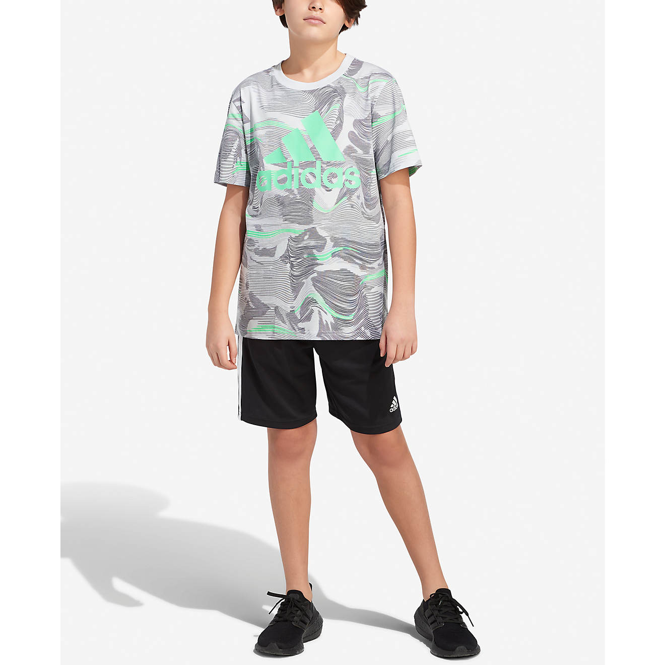 adidas Boys' Allover Print T-Shirt                                                                                               - view number 1